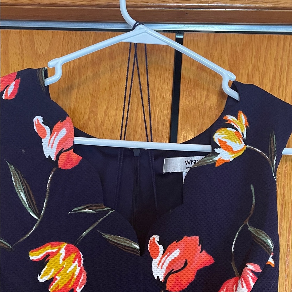 Wisp Navy Floral Midi Dress